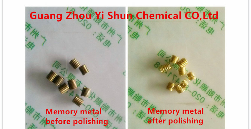 Aluminum Brass(memory metal)  chemical Polishing Agent,Memory Metal Polishing Agent,Memory Metal Brightening Agent
