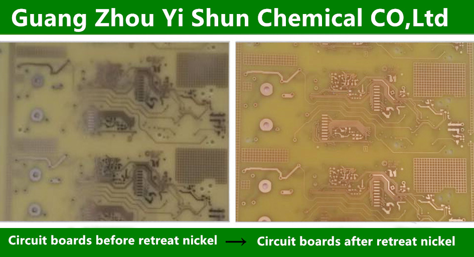 Nickel removing solution(IC dedicated)  Environmental nickel removing liquidMetal nickel stripping agent  Envioronmental nickel stripping fluid  Nickel removing solutionElectroless nickel plating deplating